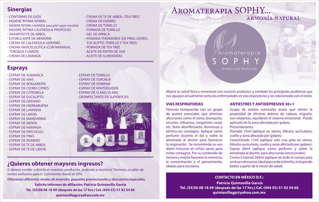 Folleto Aromaterapia